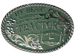John Deere My Heart belongs to my tractor buckle